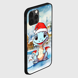 Чехол для iPhone 12 Pro Max Новогодний дракон 2024, цвет: 3D-черный — фото 2