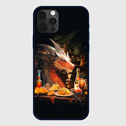 Чехол для iPhone 12 Pro Max Дракон - 2024 год, цвет: 3D-черный