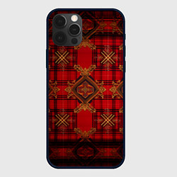 Чехол для iPhone 12 Pro Max Красная шотландская клетка royal stewart, цвет: 3D-черный