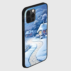 Чехол для iPhone 12 Pro Max Тропинка в новый год, цвет: 3D-черный — фото 2