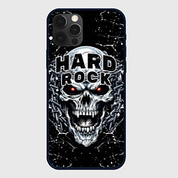 Чехол для iPhone 12 Pro Max Hard rock - evil skull, цвет: 3D-черный