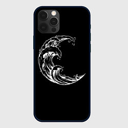 Чехол для iPhone 12 Pro Max Moon wave, цвет: 3D-черный