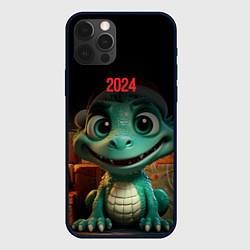 Чехол для iPhone 12 Pro Max 2024 новый год дракона, цвет: 3D-черный