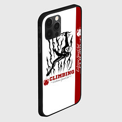 Чехол для iPhone 12 Pro Max Альпинист скалолаз, цвет: 3D-черный — фото 2
