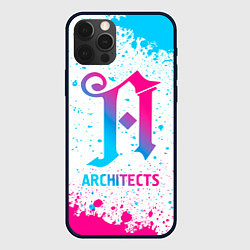 Чехол для iPhone 12 Pro Max Architects neon gradient style, цвет: 3D-черный