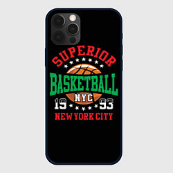 Чехол для iPhone 12 Pro Max Superior basketball, цвет: 3D-черный
