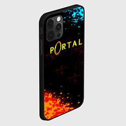 Чехол для iPhone 12 Pro Max Portal x Half life, цвет: 3D-черный — фото 2