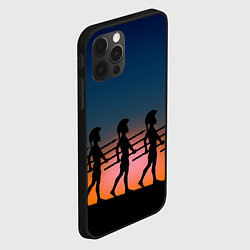 Чехол для iPhone 12 Pro Max Греческий закат, цвет: 3D-черный — фото 2