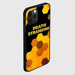 Чехол для iPhone 12 Pro Max Death Stranding - gold gradient посередине, цвет: 3D-черный — фото 2