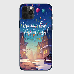 Чехол для iPhone 12 Pro Max Счастливого рождества новый год, цвет: 3D-черный