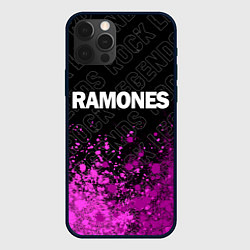 Чехол для iPhone 12 Pro Max Ramones rock legends посередине, цвет: 3D-черный