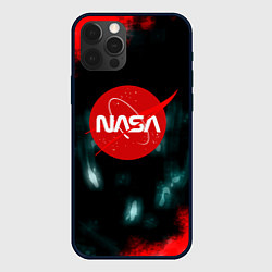 Чехол для iPhone 12 Pro Max NASA космос краски, цвет: 3D-черный