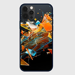 Чехол для iPhone 12 Pro Max Взрыв и мелкие осколки, цвет: 3D-черный