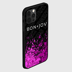 Чехол для iPhone 12 Pro Max Bon Jovi rock legends посередине, цвет: 3D-черный — фото 2
