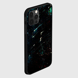 Чехол для iPhone 12 Pro Max Царапины и краска, цвет: 3D-черный — фото 2