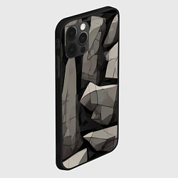 Чехол для iPhone 12 Pro Max Мегалиты хаотичной формы, цвет: 3D-черный — фото 2