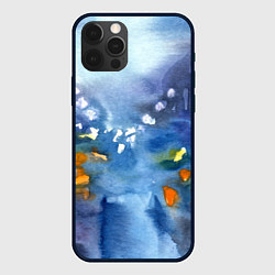 Чехол для iPhone 12 Pro Max После дождя акварель, цвет: 3D-черный