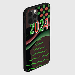 Чехол для iPhone 12 Pro Max 2024 абстрактный фон, цвет: 3D-черный — фото 2