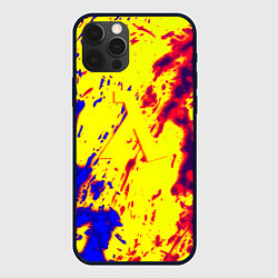 Чехол для iPhone 12 Pro Max Half life toxic yellow fire, цвет: 3D-черный