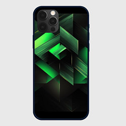 Чехол iPhone 12 Pro Max Асимметричный узор зелени