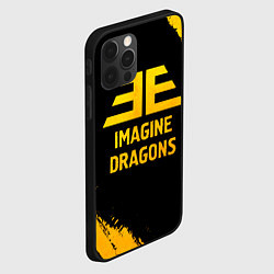 Чехол для iPhone 12 Pro Max Imagine Dragons - gold gradient, цвет: 3D-черный — фото 2
