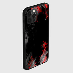 Чехол для iPhone 12 Pro Max Дым и текстуры, цвет: 3D-черный — фото 2