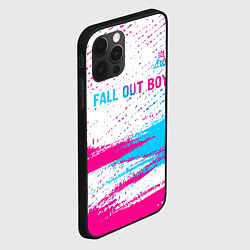 Чехол для iPhone 12 Pro Max Fall Out Boy neon gradient style посередине, цвет: 3D-черный — фото 2