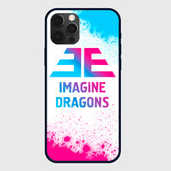 Чехол для iPhone 12 Pro Max Imagine Dragons neon gradient style, цвет: 3D-черный