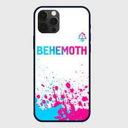 Чехол для iPhone 12 Pro Max Behemoth neon gradient style посередине, цвет: 3D-черный