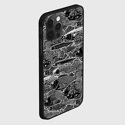 Чехол для iPhone 12 Pro Max Экзотические рыбы и кораллы, цвет: 3D-черный — фото 2