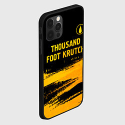 Чехол для iPhone 12 Pro Max Thousand Foot Krutch - gold gradient посередине, цвет: 3D-черный — фото 2