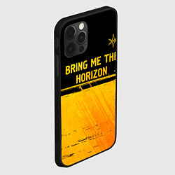 Чехол для iPhone 12 Pro Max Bring Me the Horizon - gold gradient посередине, цвет: 3D-черный — фото 2