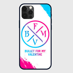 Чехол для iPhone 12 Pro Max Bullet For My Valentine neon gradient style, цвет: 3D-черный