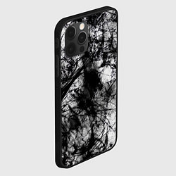 Чехол для iPhone 12 Pro Max Белый камуфляж, цвет: 3D-черный — фото 2