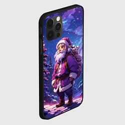 Чехол для iPhone 12 Pro Max Cartoon Santa, цвет: 3D-черный — фото 2
