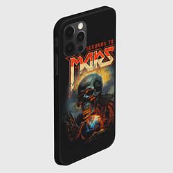 Чехол для iPhone 12 Pro Max Thirty seconds to mars skull, цвет: 3D-черный — фото 2