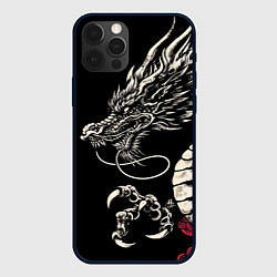 Чехол для iPhone 12 Pro Max Japanese dragon - irezumi - art, цвет: 3D-черный