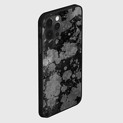 Чехол для iPhone 12 Pro Max Абстракция - светлое на темном, цвет: 3D-черный — фото 2