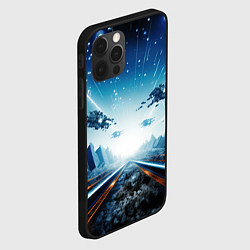 Чехол для iPhone 12 Pro Max Космическая абстракция, цвет: 3D-черный — фото 2