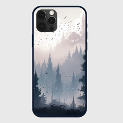 Чехол для iPhone 12 Pro Max Anime forest, цвет: 3D-черный