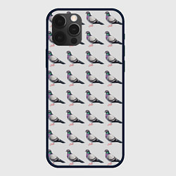 Чехол для iPhone 12 Pro Max Голуби воркуют, цвет: 3D-черный