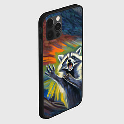 Чехол для iPhone 12 Pro Max Крик енота, цвет: 3D-черный — фото 2