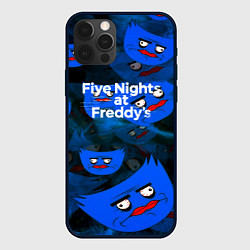 Чехол для iPhone 12 Pro Max Huggy Wuggy x Five Nights at Freddys, цвет: 3D-черный