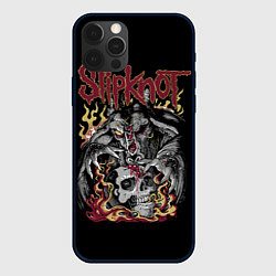 Чехол для iPhone 12 Pro Max Slipknot - злодей, цвет: 3D-черный