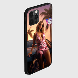 Чехол для iPhone 12 Pro Max GTA 6 girl, цвет: 3D-черный — фото 2