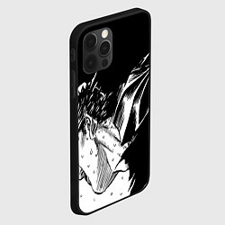 Чехол для iPhone 12 Pro Max Берсерк Гатс в чёрных доспехах, цвет: 3D-черный — фото 2