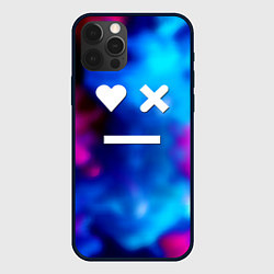 Чехол для iPhone 12 Pro Max Love death and robots serial gradient, цвет: 3D-черный