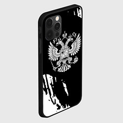 Чехол для iPhone 12 Pro Max Герб великой страны Россия краски, цвет: 3D-черный — фото 2