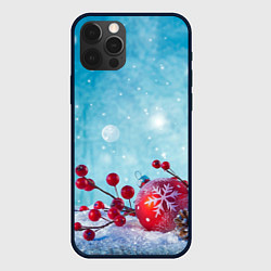 Чехол для iPhone 12 Pro Max Сhristmas toys, цвет: 3D-черный