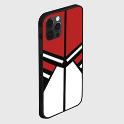 Чехол для iPhone 12 Pro Max Советский спорт с полосами, цвет: 3D-черный — фото 2